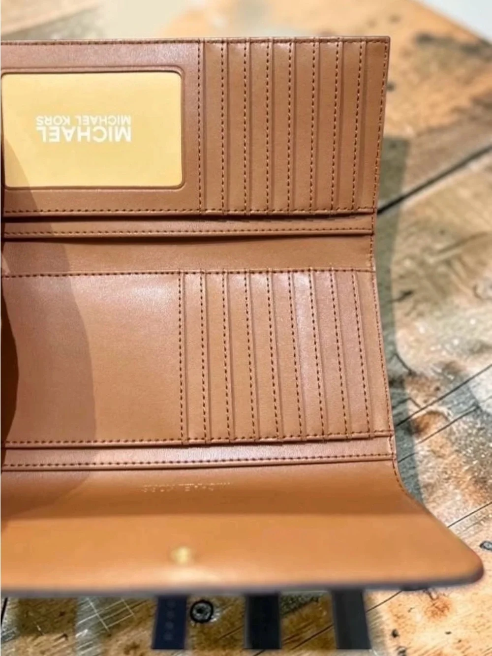 Michael Kors Brown Signature Chain Shoulder Bag with Wallet Set
